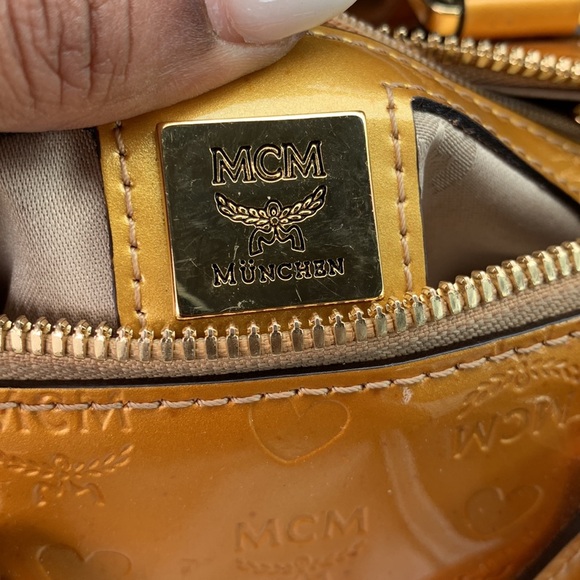 MCM Women´s Gold Leather Handbag